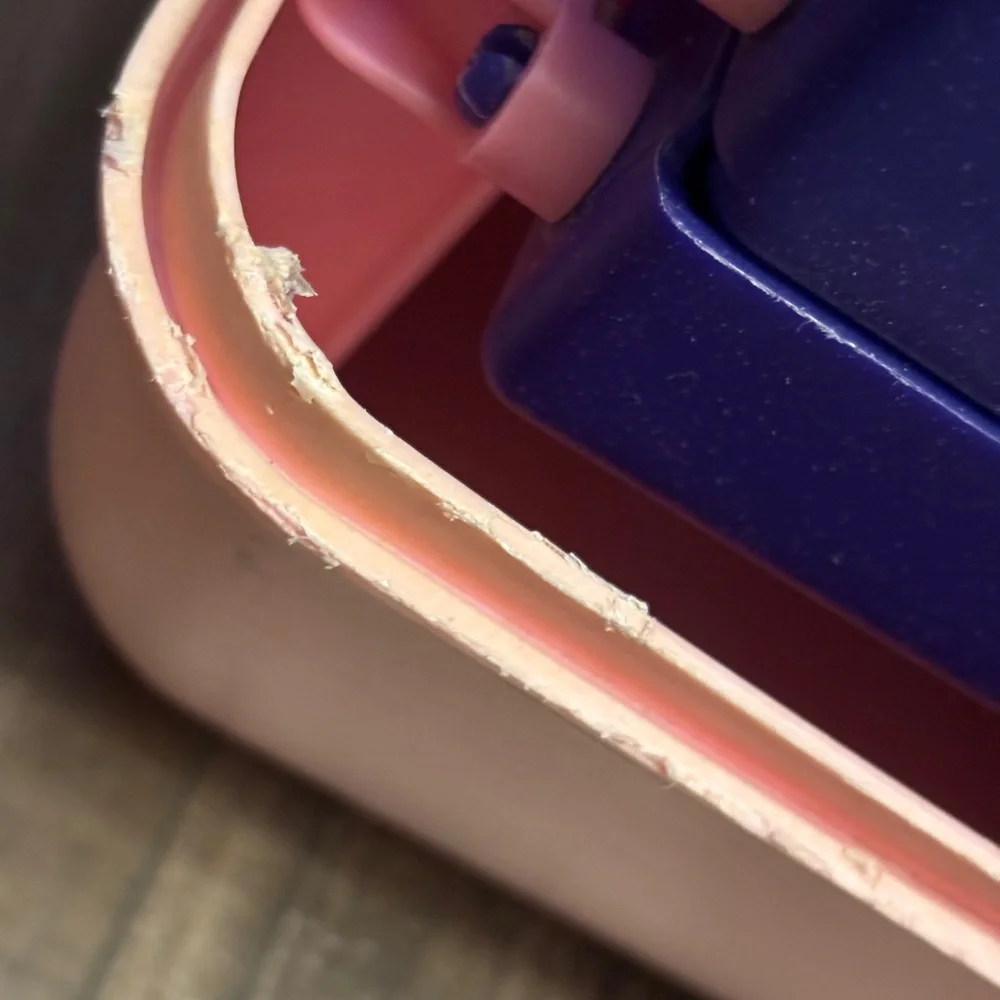 Vintage Caboodles 3 Tier Makeup Travel Case w/Vanity Mirror Pink & Purple READ - Picture 9 of 12